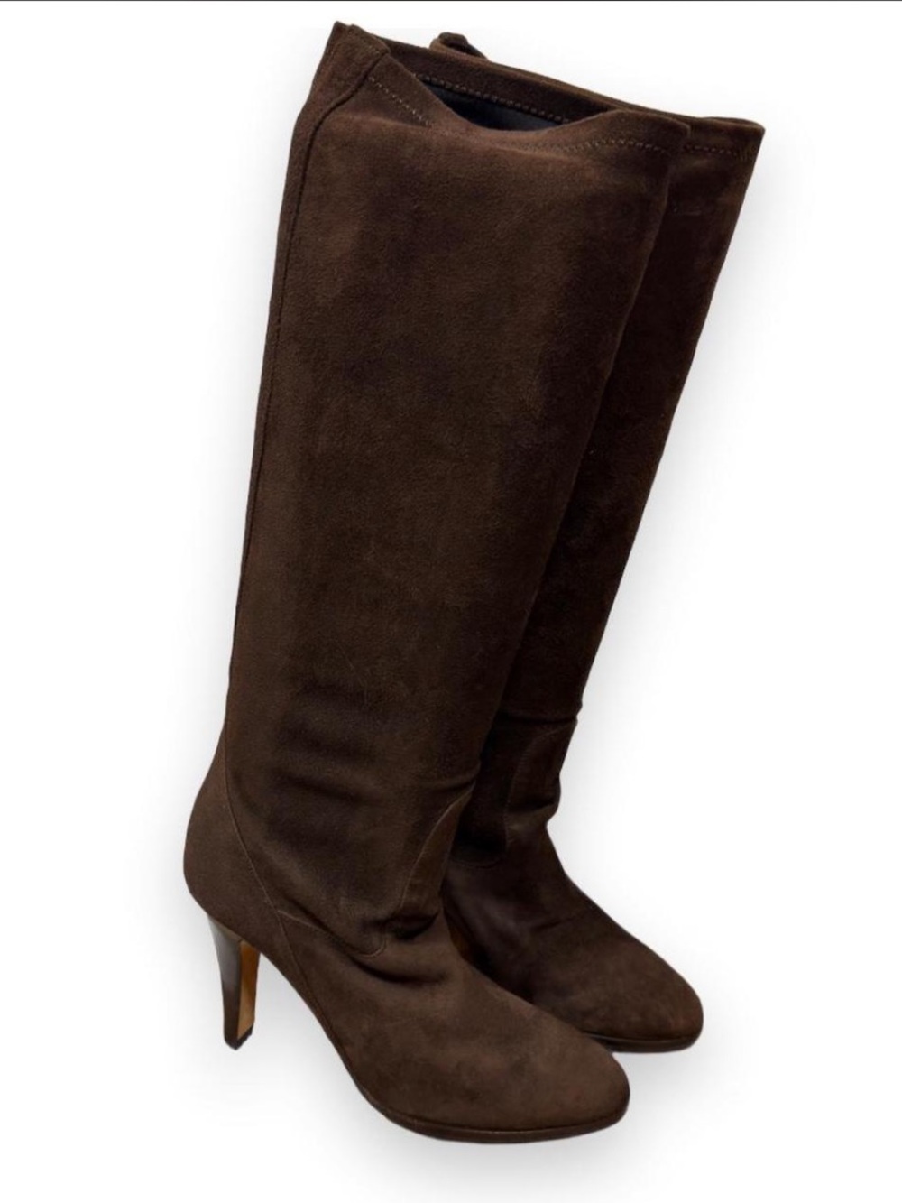 Cole Haan Nike Air Chocolate Suede Knee High Boots Women's Size 5